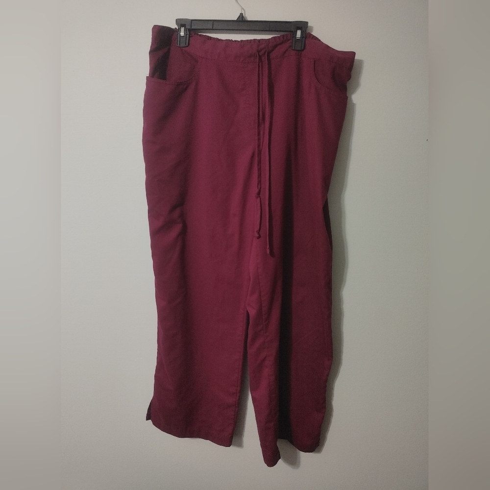 Grey's Anatomy Women's Burgundy Scrub Pants 2XL